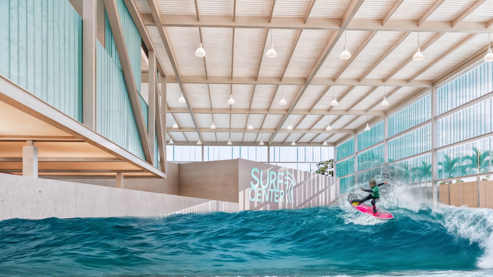 Piscina de ondas indoor Surf Center Ribeirão Preto — ondas até 1,80m de face