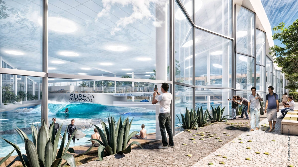 Piscina de ondas indoor Surf Center Ribeirão Preto — praia privativa coberta e aquecida